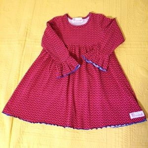 Flowersak girls dress pink sx 5/6